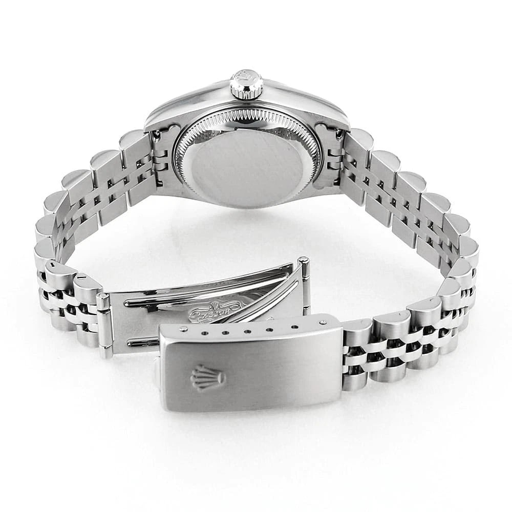 ROLEX DATEJUST SILVER WATCH - 4