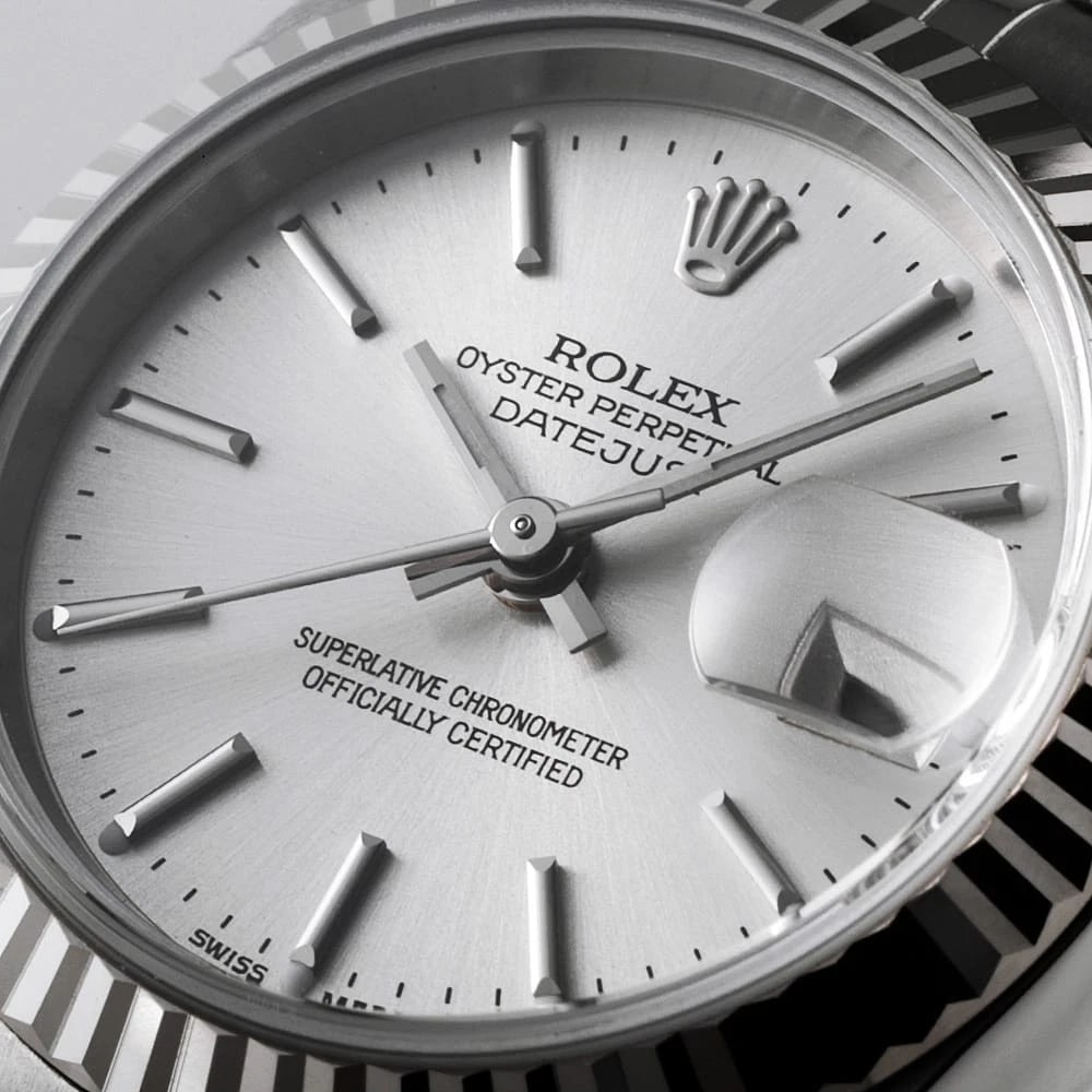 ROLEX DATEJUST SILVER WATCH - 5
