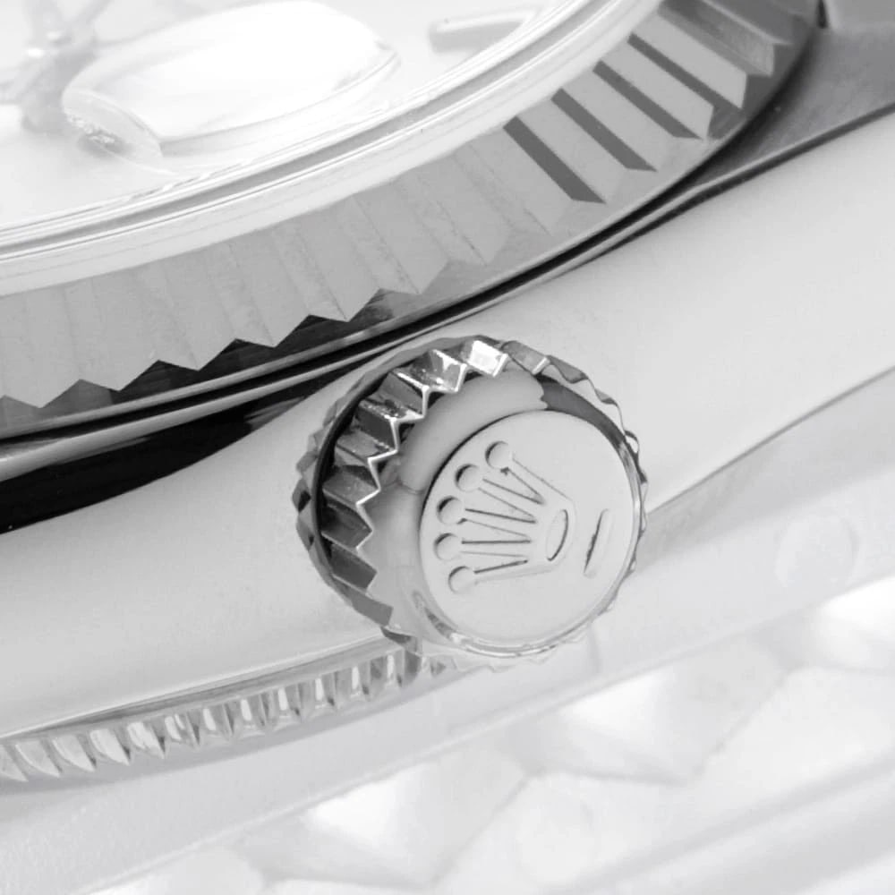 ROLEX DATEJUST SILVER WATCH - 6