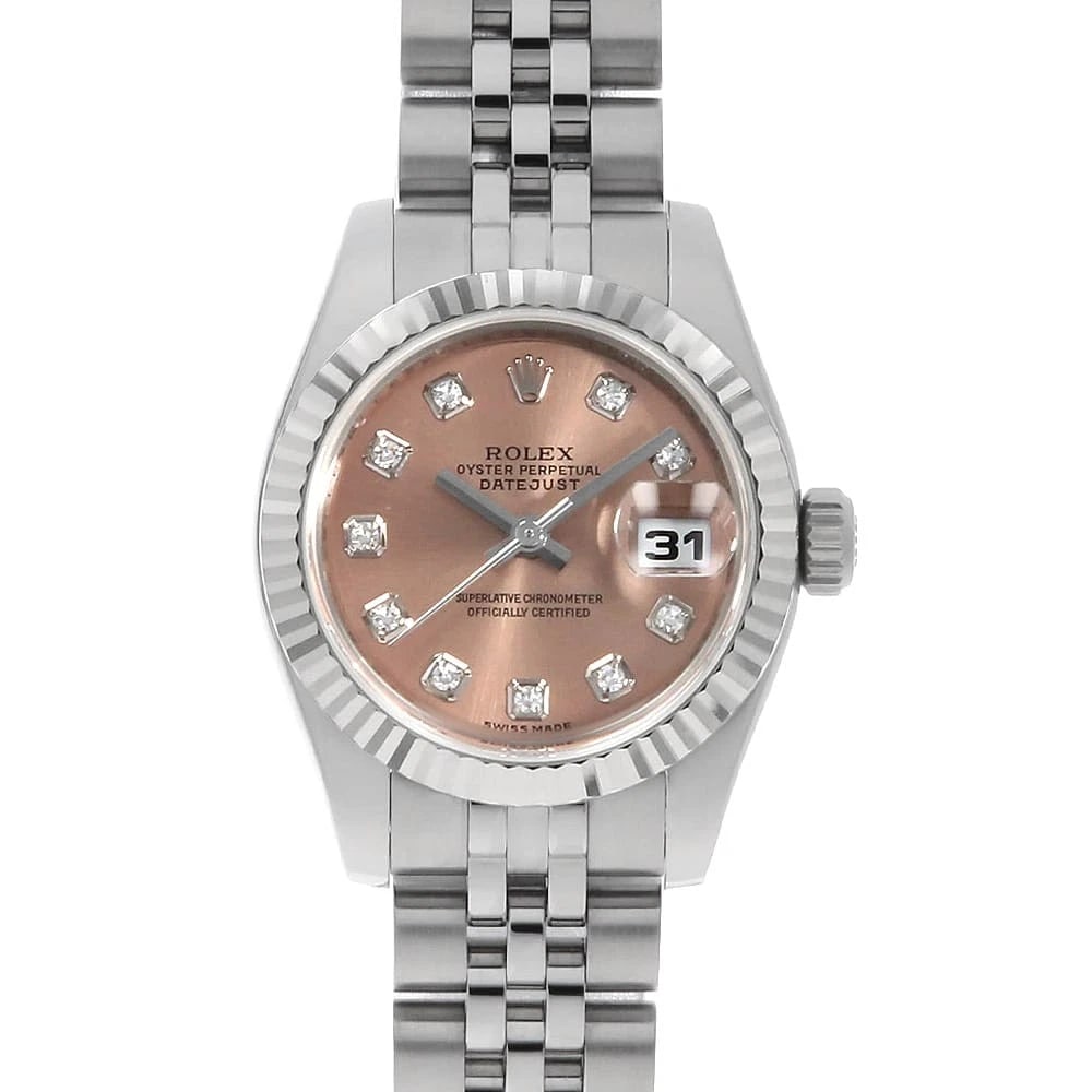 ROLEX DATEJUST DIAMOND PINK Z WATCH: ROLEX Datejust Diamond pink Z Watch Brand: ROLEX Type: Wrist watch Material: Band Material Stainless Steel, Case Material Stainless Steel/White gold Color: Dial Color Pink Size: Band Size 17cm (6.
