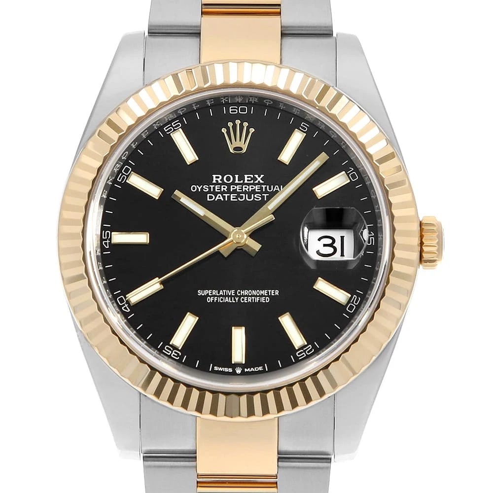 ROLEX DATEJUST BLACK ROWS OYSTER BREATH WATCH: ROLEX Datejust black rows oyster breath Watch Brand: ROLEX Type: Wrist watch Material: Band Material Stainless Steel/Yellow Gold, Case Material Stainless Steel/Yellow Gold Color: Dial Color Black