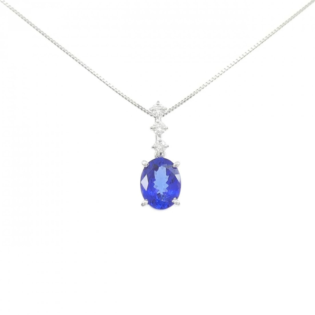 TASAKI TANZANITE NECKLACE: TASAKI Tanzanite Necklace Brand: TASAKI Type: Necklace Material: Platinum 900 Platinum 850 Main Stone Tanzanite Color: Platinum Size: 45cm Accessories: None Accessories Notice: When purcha