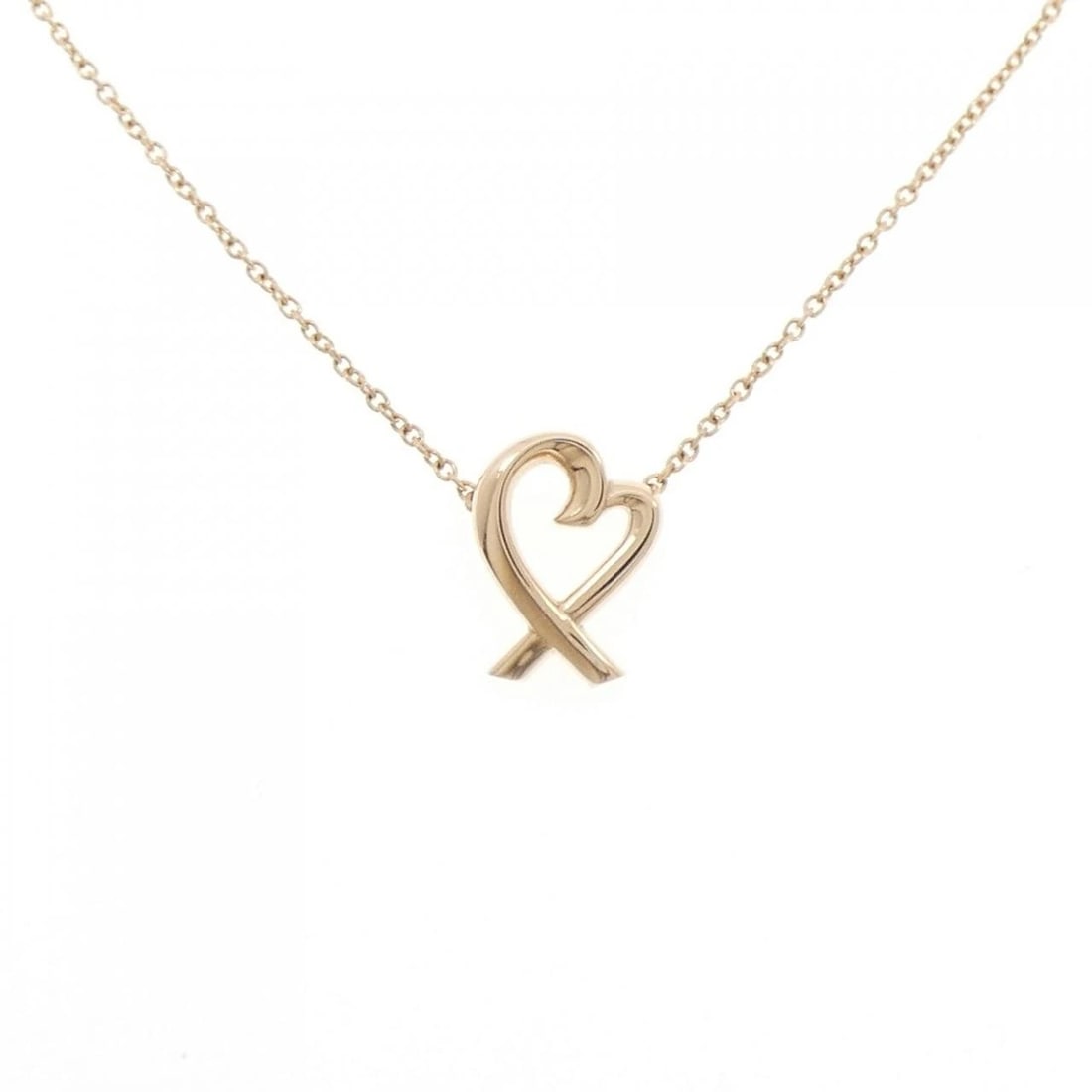 TIFFANY & CO. LOVING HEART MINI NECKLACE: Tiffany & Co. Loving Heart mini Necklace Brand: Tiffany Type: Necklace Material: 750 Pink Gold Color: Pink Gold Size: 41cm Accessories: None Accessories Notice: When purchasing pre-owned