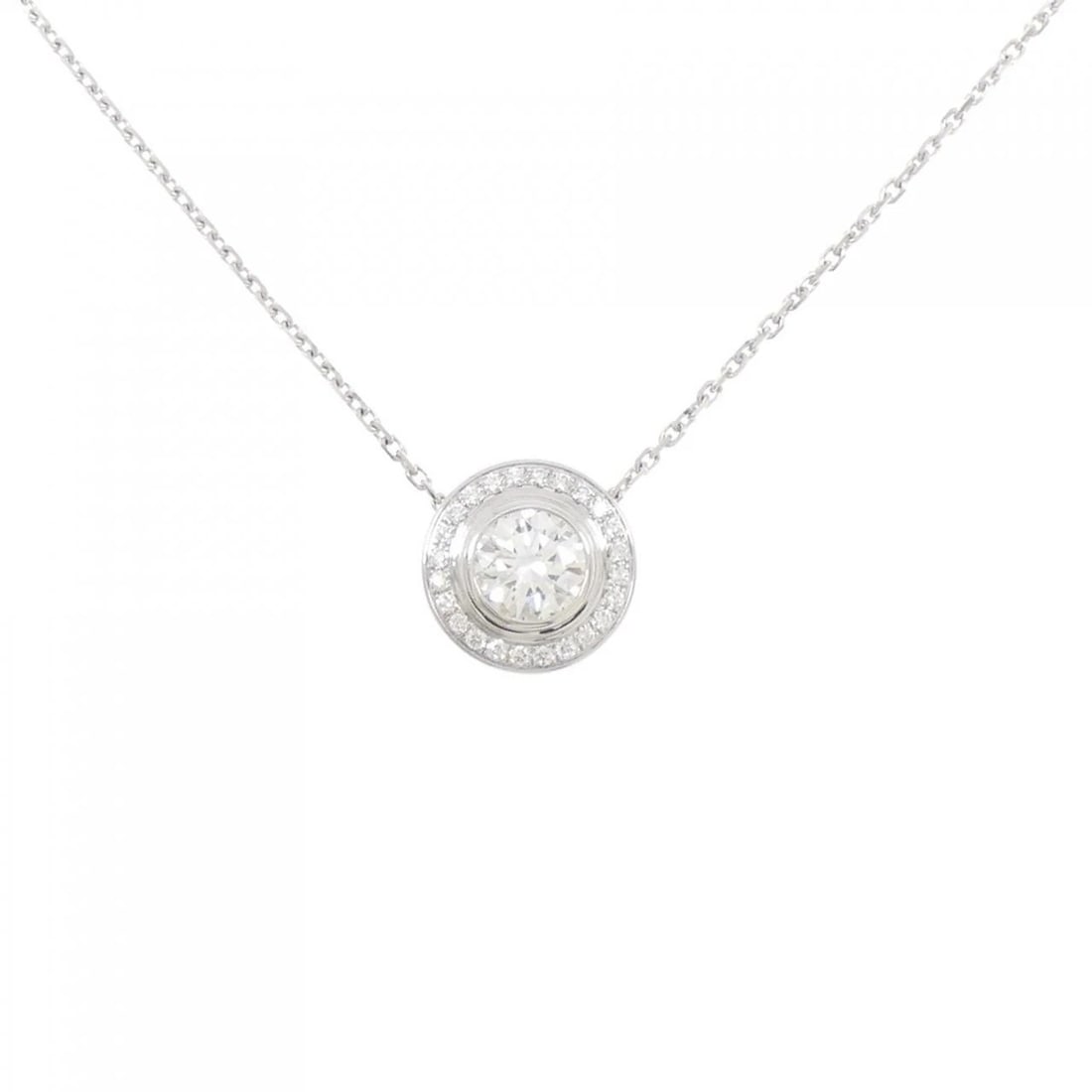 CARTIER D'AMOUR NECKLACE: Cartier d'Amour Necklace Brand: Cartier Type: Necklace Material: 750 White Gold Main Stone Natural Color: White Gold Size: 38 41cm Accessories: None Accessories Notice: When purchasing
