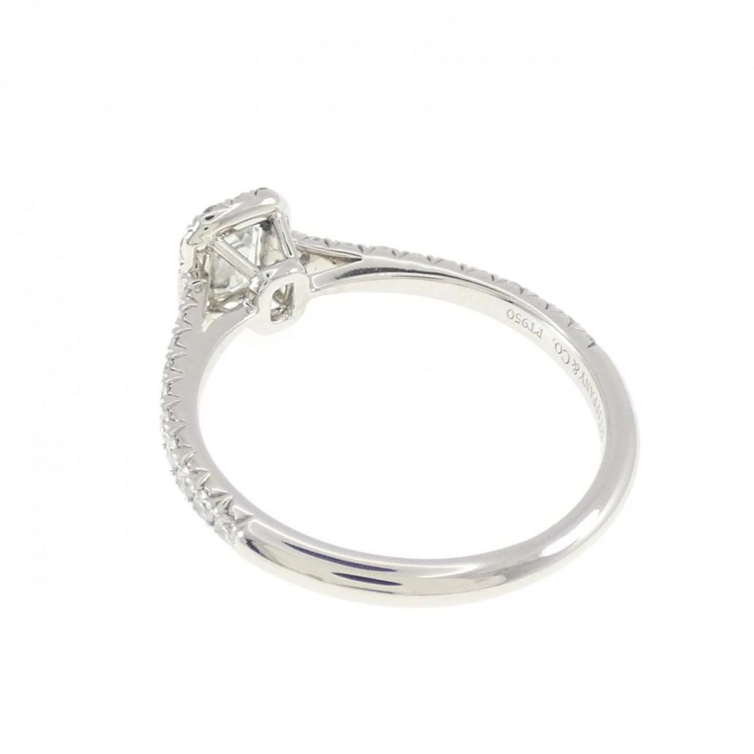 TIFFANY SOLESTE EMERALD CUT RING - 3