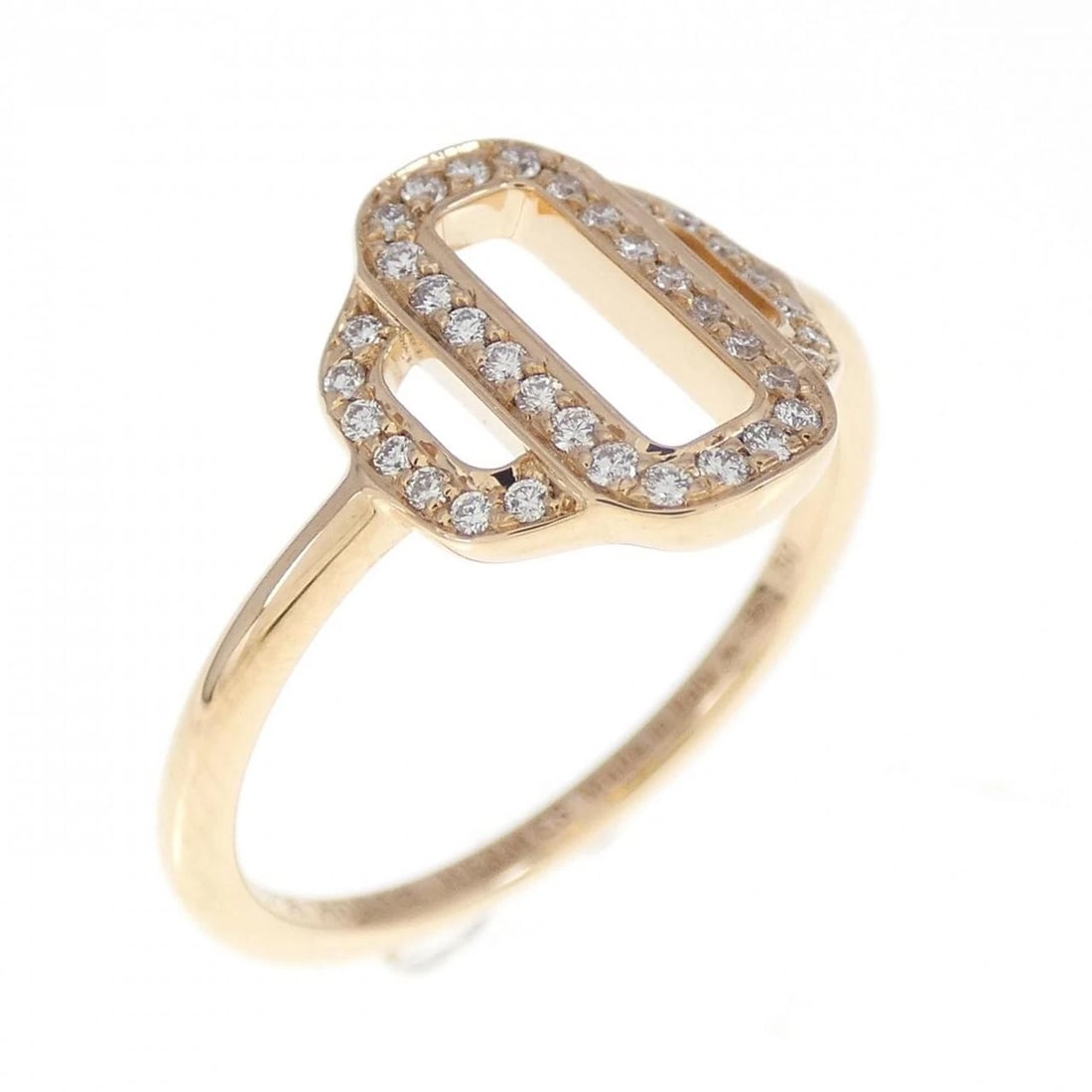 HERMES ATTRAGE RING: HERMES Attrage Ring Brand: HERMES Type: Ring Material: 750 Pink Gold Main Stone Natural Color: Pink Gold Size: 5-5.5 (US size) Accessories: None Accessories Notice: When purchasing pre-own