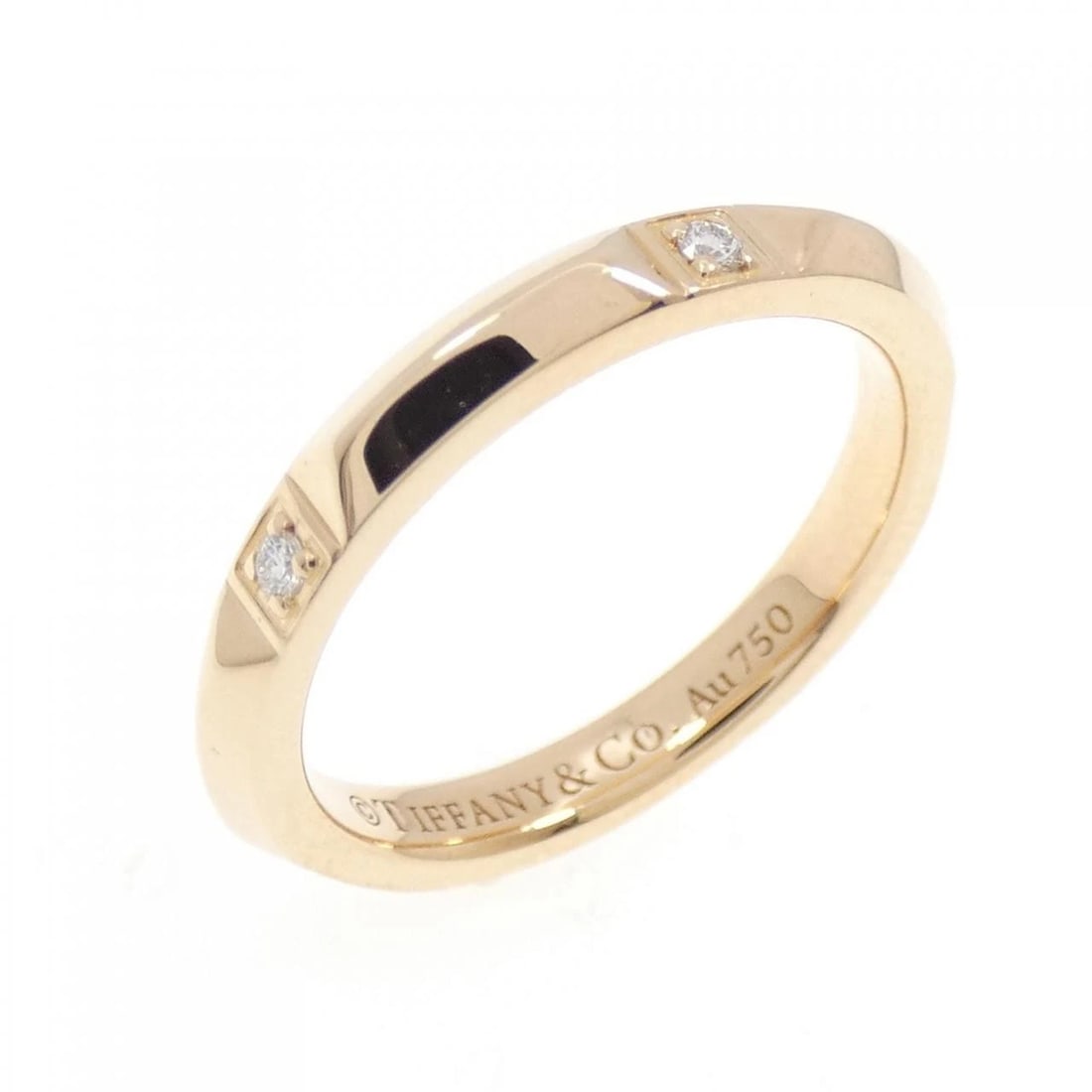 TIFFANY TRUE RING: Tiffany True Ring Brand: Tiffany Type: Ring Material: 750 Pink Gold Main Stone Natural Color: Pink Gold Size: 4.5-5 (US size) Accessories: None Accessories Notice: When purchasing pre-owned