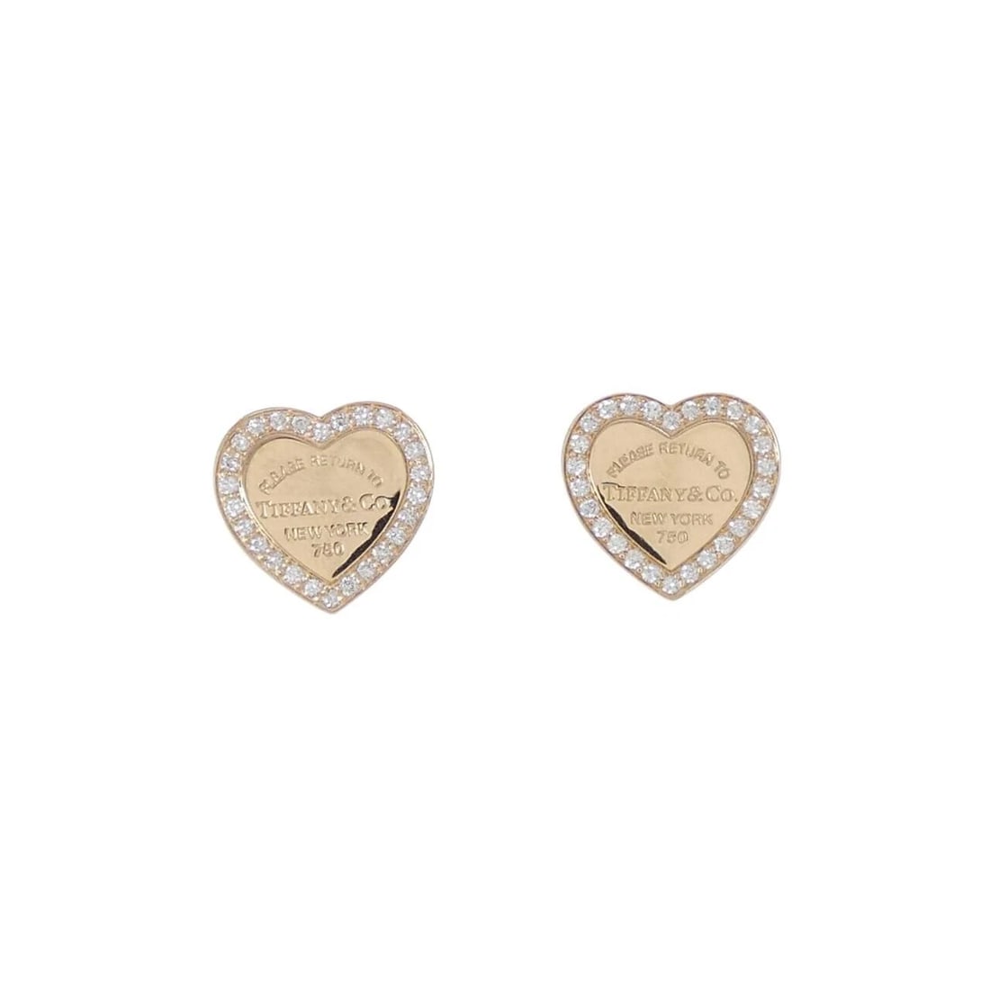 TIFFANY RETURN TO TIFFANY HEART MINI EARRINGS: Tiffany Return to Tiffany Heart mini Earrings Brand: Tiffany Type: Earrings Material: 750 Pink Gold Main Stone Natural Color: Pink Gold Size: ActualSize HxW: 9.7mmx10.2mm Accessories: None