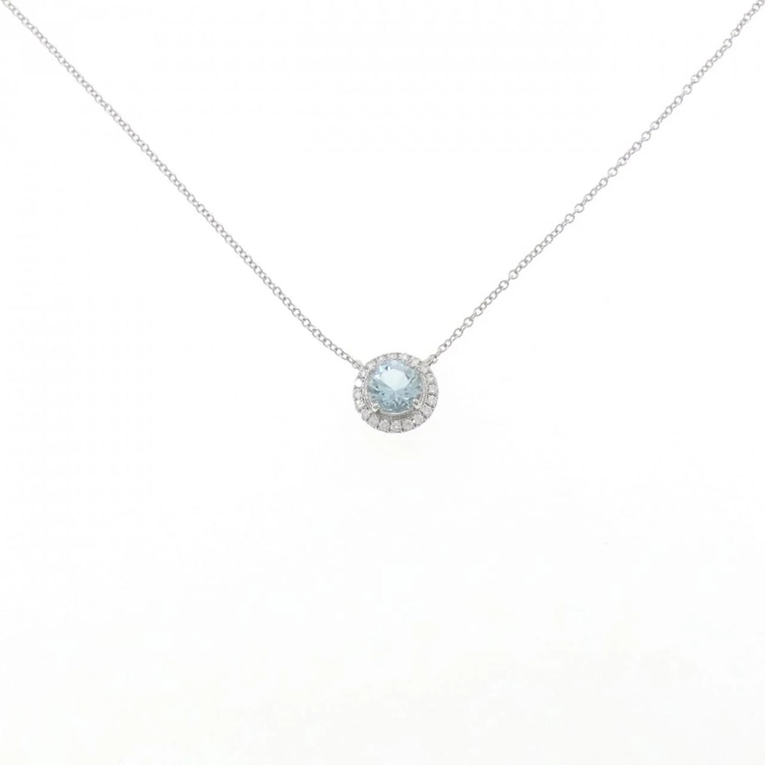 TIFFANY SOLESTE NECKLACE: Tiffany Soleste Necklace Brand: Tiffany Type: Necklace Material: Platinum 950 Main Stone Aquamarine Color: Platinum Size: 41cm Accessories: None Accessories Notice: When purchasing pre-owned