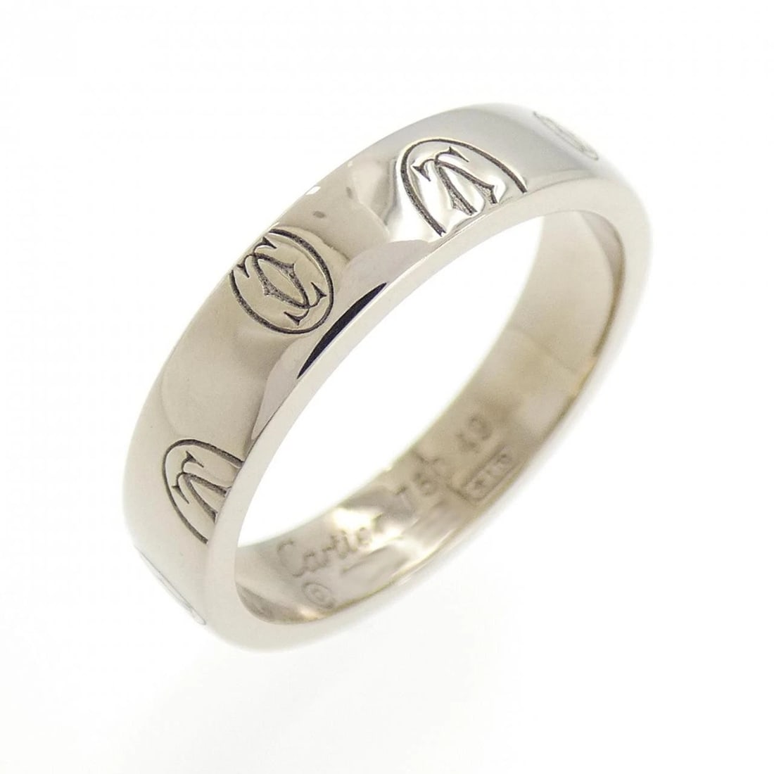 CARTIER HAPPY BIRTHDAY RING: Cartier Happy Birthday Ring Brand: Cartier Type: Ring Material: 750 White Gold Color: White Gold Size: 5 (US size) Accessories: None Accessories Notice: When purchasing pre-owned goods,