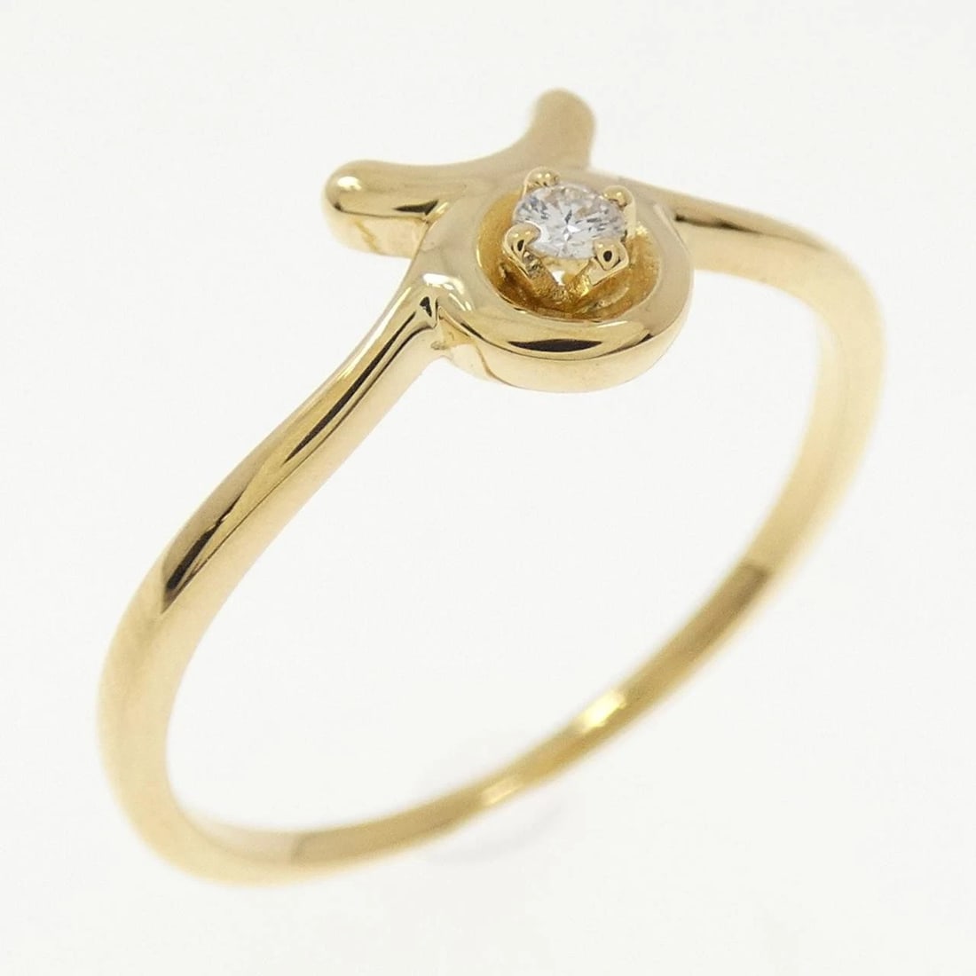 MIKIMOTO DIAMOND RING: MIKIMOTO Diamond Ring Brand: MIKIMOTO Type: Ring Material: K18 Yellow Gold Main Stone Natural Color: Yellow Gold Size: 6 (US size) Accessories: None Accessories Notice: When purchasing