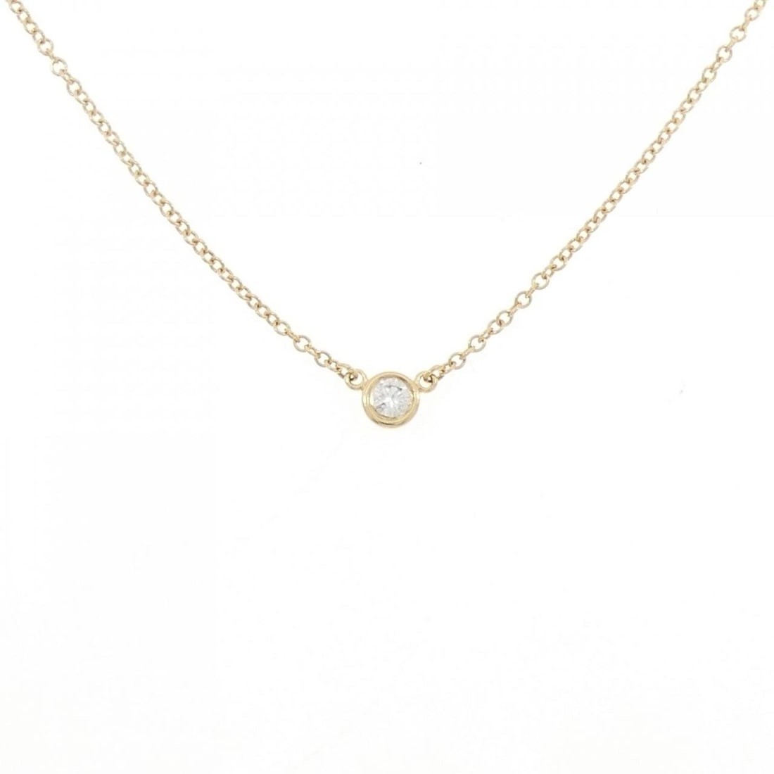 TIFFANY & CO. BY THE YARD NECKLACE: Tiffany & Co. By the Yard Necklace Brand: Tiffany Type: Necklace Material: 750 Yellow Gold Main Stone Natural Color: Yellow Gold Size: 40cm ActualSize Diameter: 4.0mm Chain Max. W: 1.2mm 