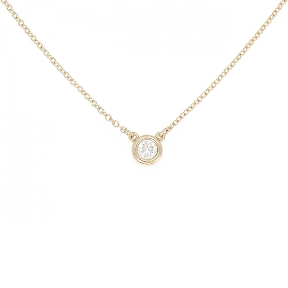 TIFFANY & CO. BY THE YARD NECKLACE: Tiffany & Co. By the Yard Necklace Brand: Tiffany Type: Necklace Material: 750 Pink Gold Main Stone Natural Color: Pink Gold Size: 41cm Accessories: None Accessories Notice: When purchasing