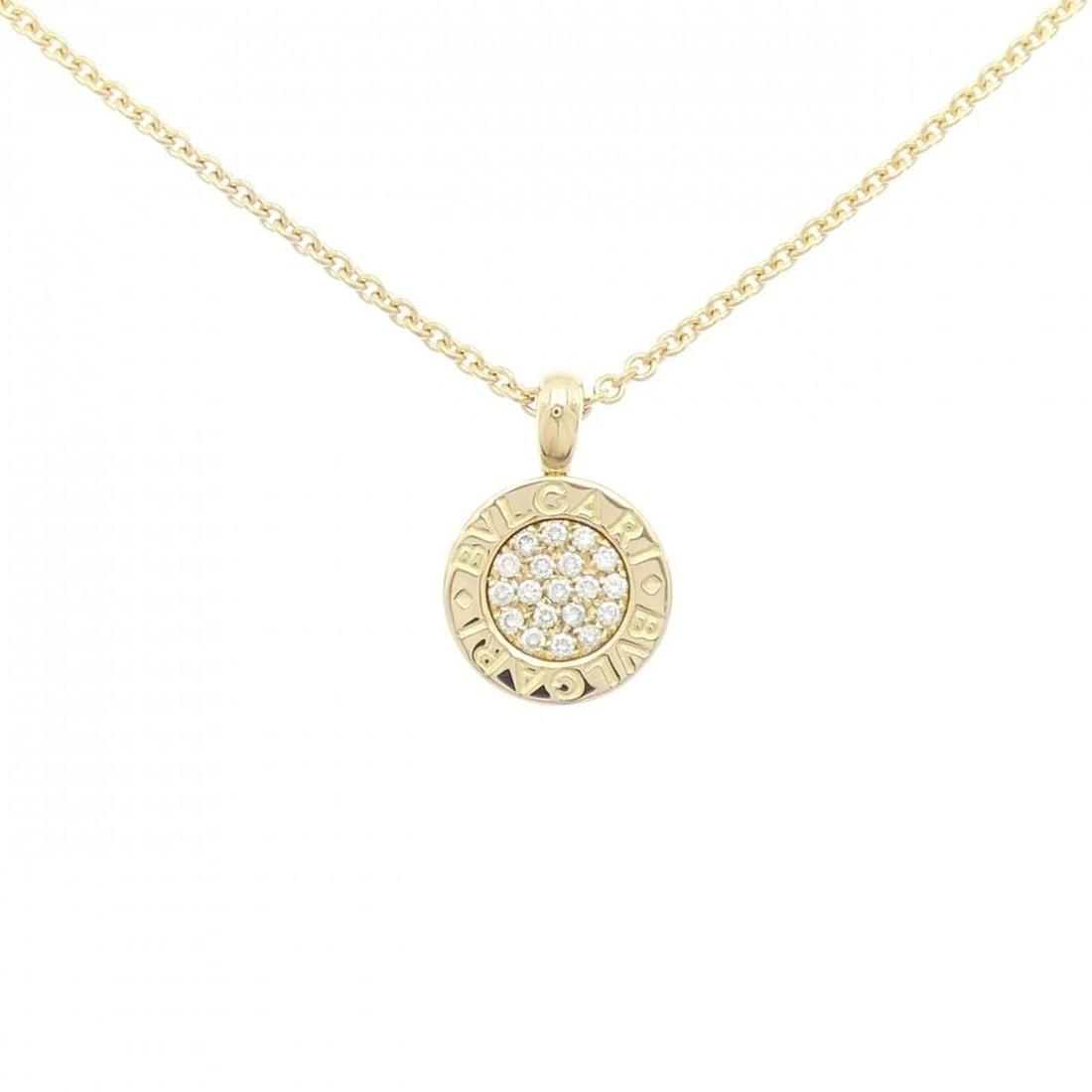 BVLGARI NECKLACE: Bvlgari Necklace Brand: BVLGARI Type: Necklace Material: 750 Yellow Gold Main Stone Natural Color: Yellow Gold Size: 40cmActualSize Pendant top H x W: 19.2mmx13.0mm Chain Max. W: 1.8mm Accessorie