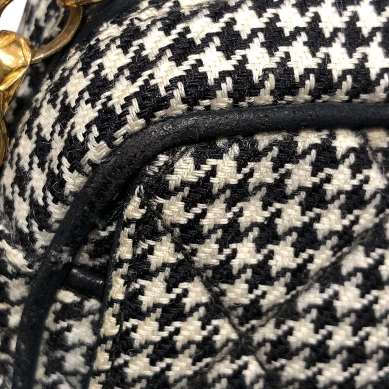 CHANEL HOUNDSTOOTH CHAINSHOULDER BAG - 7