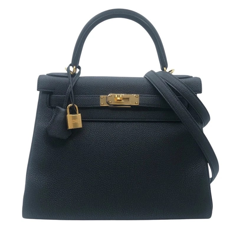 HERMES KELLY 28 INTERNAL SEWING SHOULDER BAG: HERMES Kelly 28 internal sewing Shoulder Bag Brand: HERMES Type: Shoulder Bag Material: Togo Color: Black GD Hardware Size: W11.0 x H7.9x D3.9inch Shoulder:36.2inch Accessories: None Acces