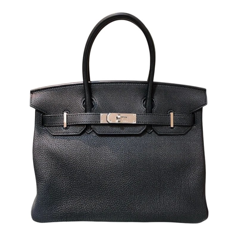 HERMES BIRKIN 30 HANDBAG: HERMES Birkin 30 Handbag Brand: HERMES Type: Handbag Material: Fjord Color: Black SilverHardware Size: W11.8 x H9.4x D5.9inch Accessories: None Accessories Notice: When purchasing pre-owne