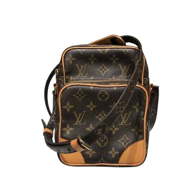 LOUIS VUITTON AMAZON SHOULDER BAG: LOUIS VUITTON Amazon Shoulder Bag Brand: LOUIS VUITTON Type: Shoulder Bag Material: Monogram Color: Brown Size: W5.9 x H7.9x D2.0inch Shoulder:44.5inch Accessories: None Accessories Notice: