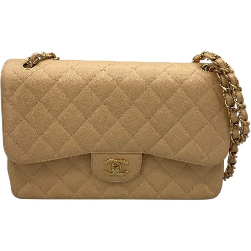 CHANEL DECA TRASSE 30 SHOULDER BAG: CHANEL Deca Trasse 30 Shoulder Bag Brand: CHANEL Type: Shoulder Bag Material: caviar Color: Beige GDHardware Size: W11.8 x H7.5x D3.5inch Shoulder:27.6inch Accessories: None Accessories No