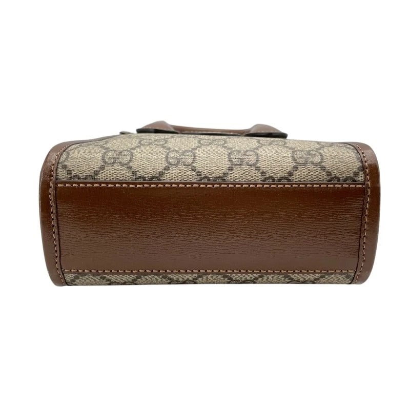 GUCCI INTERLOCKING G MINI TOTE SHOULDER BAG - 4