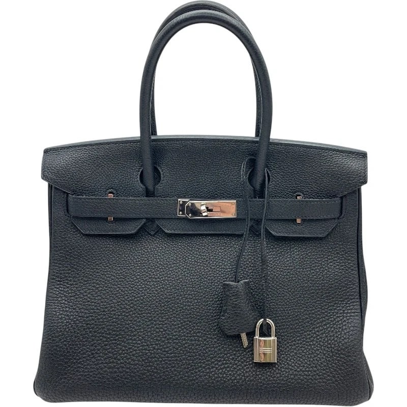 HERMES BIRKIN 30 HANDBAG: HERMES Birkin 30 Handbag Brand: HERMES Type: Handbag Material: Togo Color: Black SVHardware Size: W11.8 x H8.7x D5.9inch Accessories: None Accessories Notice: When purchasing pre-owned goo