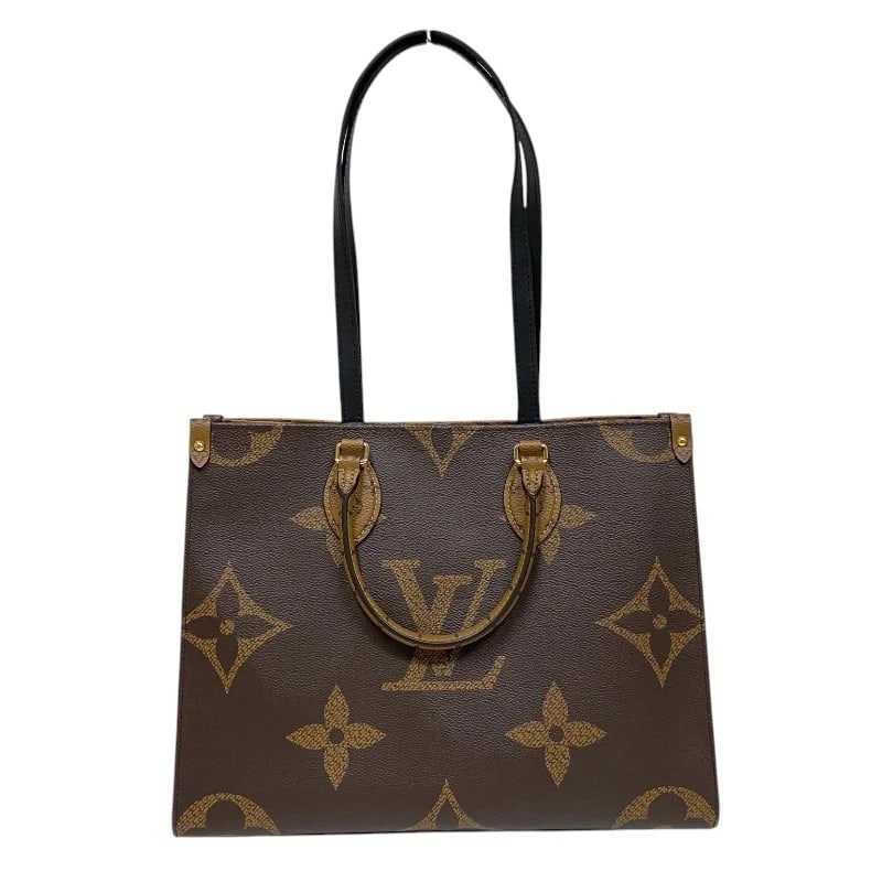 LOUIS VUITTON ON THE GO MM TOTE BAG: LOUIS VUITTON On the Go MM Tote Bag Brand: LOUIS VUITTON Type: Tote Bag Material: Monogram Canvas / Monogram Reverse Canvas Color: Monogram x Monogram Reverse Size: W13.8 x H10.6x D5.5inch 
