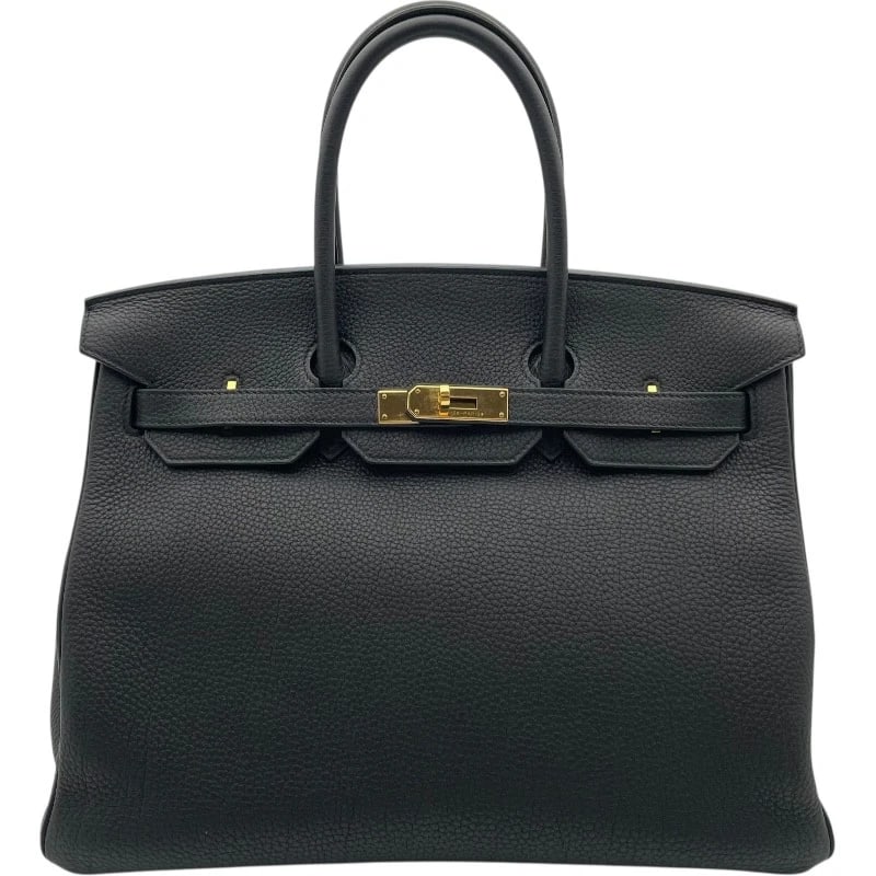 HERMES BIRKIN 35 HANDBAG: HERMES Birkin 35 Handbag Brand: HERMES Type: Handbag Material: Togo Color: Black GD Hardware Size: W13.8 x H11.0x D7.3inch Accessories: None Accessories Notice: When purchasing pre-owned g