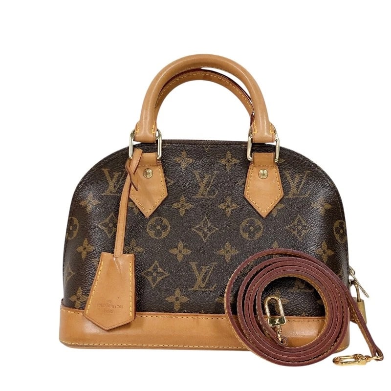 LOUIS VUITTON ALMA BB HANDBAG: LOUIS VUITTON Alma BB Handbag Brand: LOUIS VUITTON Type: Handbag Material: Monogram Color: Brown Size: W9.3 x H6.9x D4.5inch Accessories: None Accessories Notice: When purchasing pre-owned