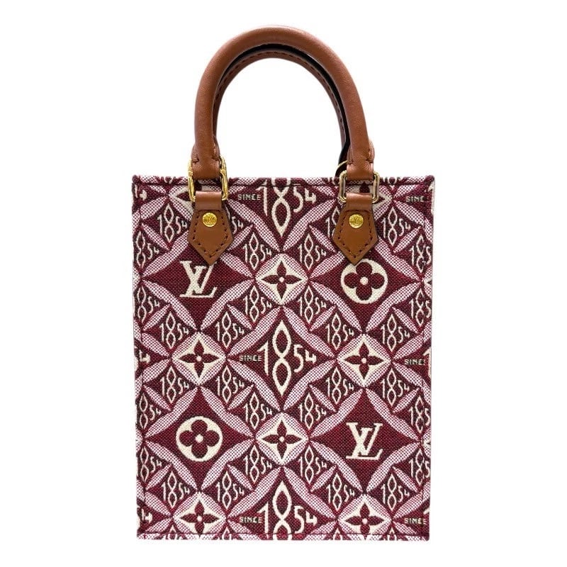 LOUIS VUITTON PETITE SAC PLAT SHOULDER BAG: LOUIS VUITTON Petite Sac Plat Shoulder Bag Brand: LOUIS VUITTON Type: Shoulder Bag Material: canvas Color: Bordeaux Gold Hardware Size: W5.5 x H6.7x D2.0inch Shoulder:42.5inch Accessories: