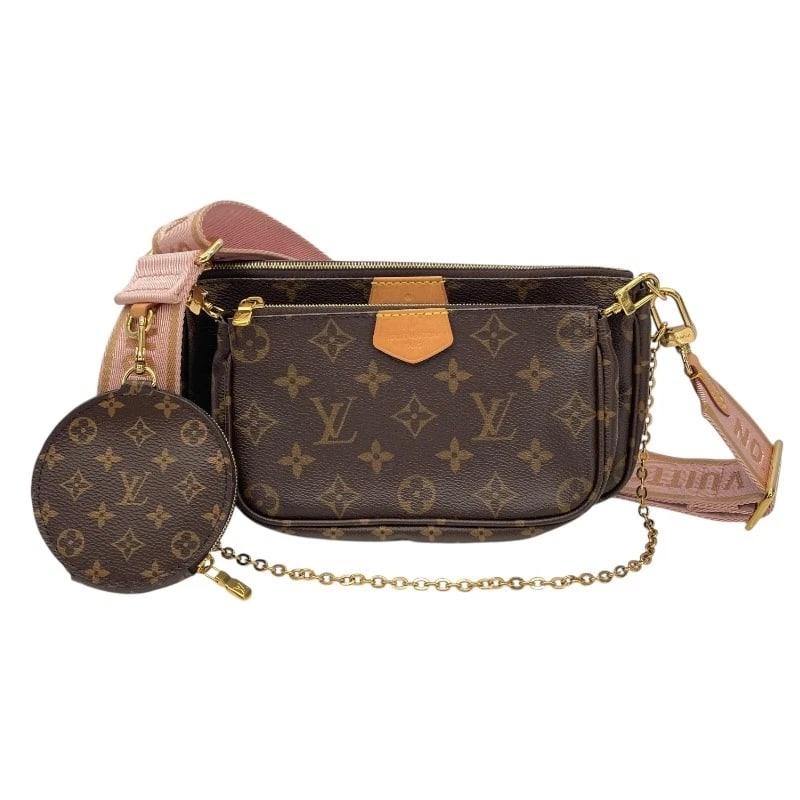 LOUIS VUITTON MULTI POCHETTE ACCESSOIRES SHOULDER BAG: LOUIS VUITTON Multi Pochette Accessoires Shoulder Bag Brand: LOUIS VUITTON Type: Shoulder Bag Material: Monogram canvas Color: Brown Size: W9.4 x H5.3x D1.6inch Accessories: None Accessori
