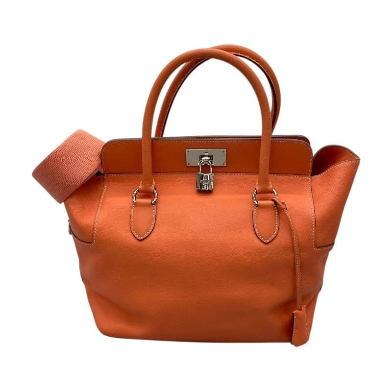 HERMES TOOLBOX 26 SHOULDER BAG: HERMES Toolbox 26 Shoulder Bag Brand: HERMES Type: Shoulder Bag Material: Swift Color: Flamingo SVHardware Size: W11.0 x H10.2x D7.1inch Shoulder:32.7inch Accessories: None Accessories