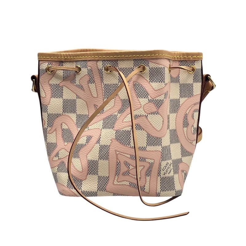 LOUIS VUITTON NANO NOE SHOULDER BAG: LOUIS VUITTON Nano Noe Shoulder Bag Brand: LOUIS VUITTON Type: Shoulder Bag Material: Damier Azur Tahiti Color: None Size: W5.1 x H6.1x D3.9inch Accessories: None Accessories Notice: When