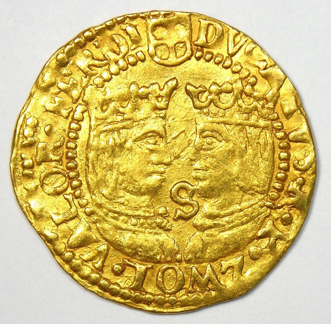 1590-1600 NETHERLANDS GOLD FERDINAND & ISABELLA DUCAT: 1590-1600 Netherlands Gold Ferdinand & Isabella Ducat Composition: Gold Year: 1600 Denomination: Ducat Fineness: None Country of Origin: Netherlands Accessories: None Accessories Notice: W