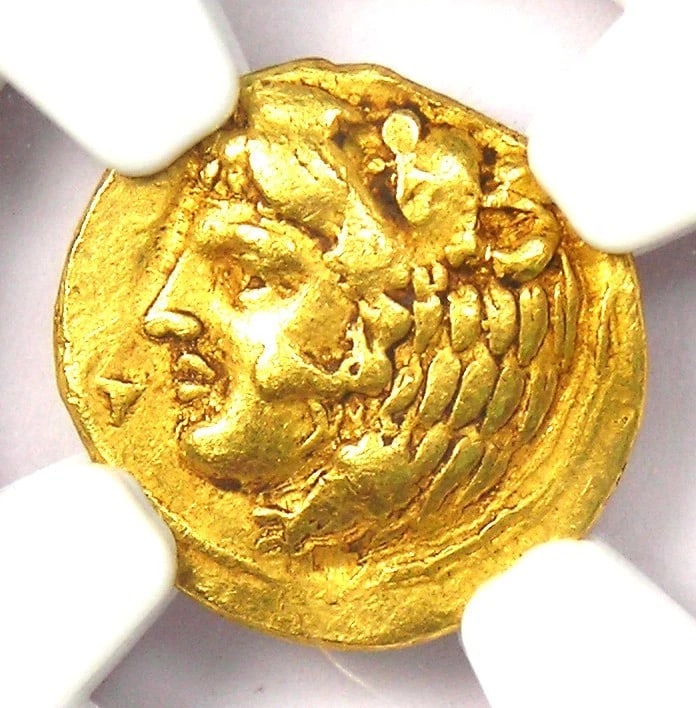 SICILY SYRACUSE GOLD AV 20 LITRAI TETRADRACHM DIONYSIUS COIN: Sicily Syracuse Gold AV 20 Litrai Tetradrachm Dionysius Coin Composition: Gold Year: 406 BC Denomination: Tetradrachm Fineness: None Country of Origin: Greece Accessories: None Accessories