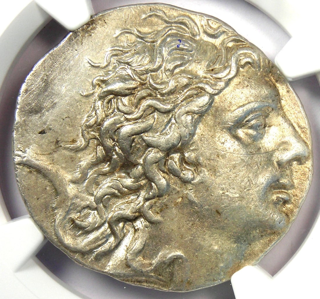 MITHRADATES VI AR TETRADRACHM PONTIC COIN: Mithradates VI AR Tetradrachm Pontic Coin Composition: Silver Year: 86 BC Denomination: Tetradrachm Fineness: None Country of Origin: Greece Accessories: None Accessories Notice: When purc