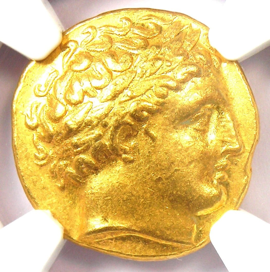 PHILIP II GOLD AV STATER GOLD GREEK MACEDON COIN: Philip II Gold AV Stater Gold Greek Macedon Coin Composition: Gold Year: 336 BC Denomination: Stater Fineness: None Country of Origin: Greece Accessories: None Accessories Notice: When pur