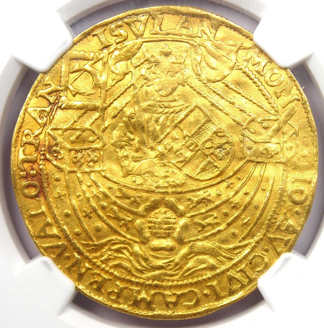 1600-1602 NETHERLANDS GOLD ROSE NOBLE KAMPEN COIN: 1600-1602 Netherlands Gold Rose Noble Kampen Coin Composition: Gold Year: 1600 Denomination: Noble Fineness: None Country of Origin: Netherlands Accessories: None Accessories Notice: When