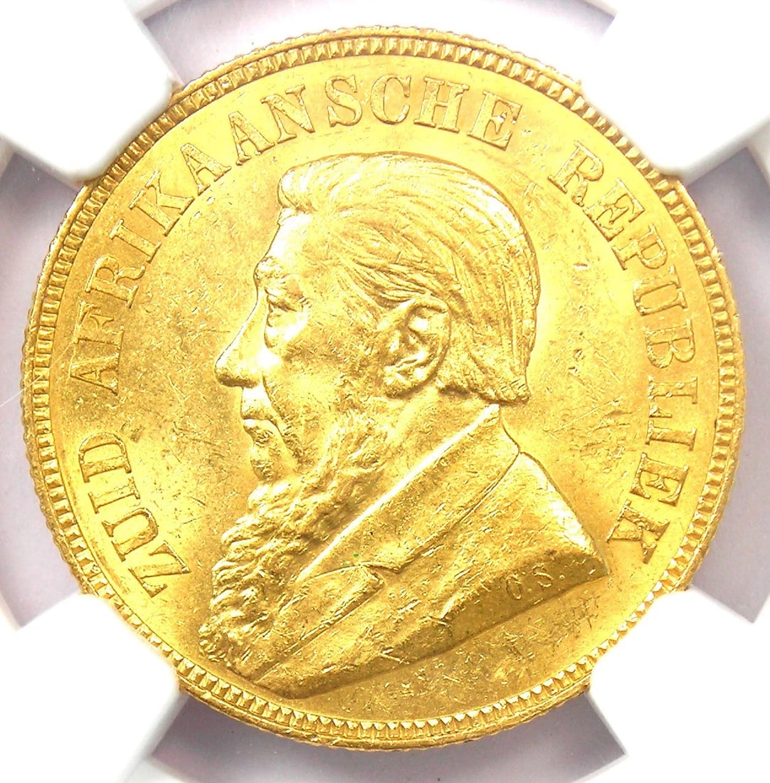 1892 SOUTH AFRICA ZAR GOLD DOUBLE SHAFT POND COIN: 1892 South Africa Zar Gold Double Shaft Pond Coin Composition: Gold Year: 1892 Denomination: Pond Fineness: None Country of Origin: South Africa Accessories: None Accessories Notice: When