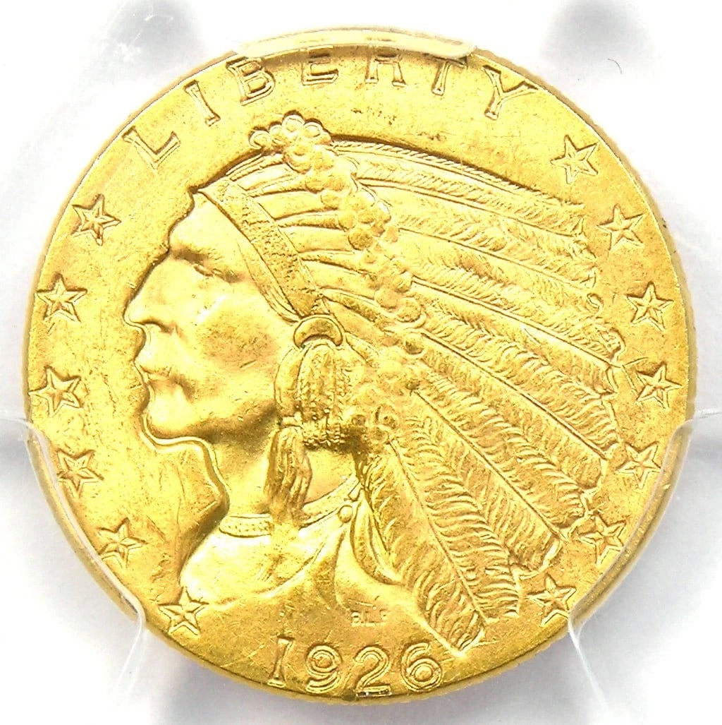 1926 INDIAN GOLD QUARTER EAGLE $2.50 COIN: 1926 Indian Gold Quarter Eagle $2.50 Coin Composition: Gold Year: 1926 Denomination: $2.50 Fineness: None Country of Origin: United States Accessories: None Accessories Notice: When purcha