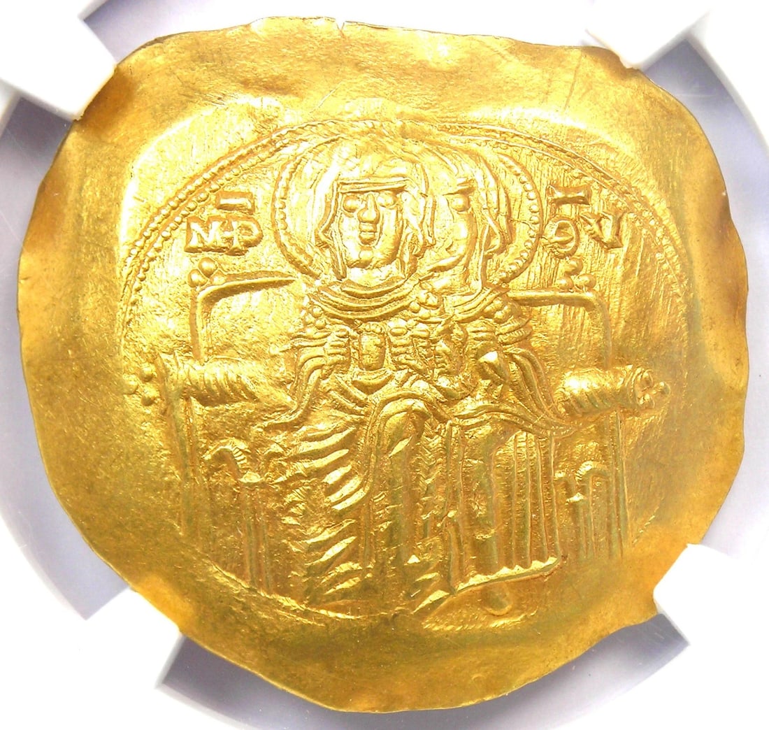 ANDRONICUS I AV GOLD HYPERPYRON CHRIST AND VIRGIN MARY COIN (1 of 6)