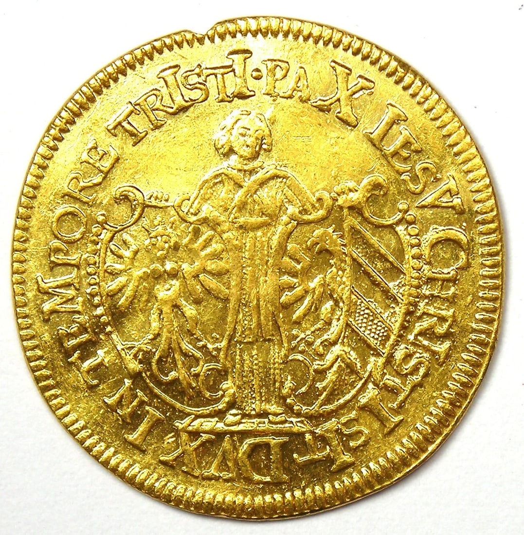 1637 GERMANY NURNBERG GOLD DUCAT COIN: 1637 Germany Nurnberg Gold Ducat Coin Composition: Gold Year: 1637 Denomination: Ducat Fineness: None Country of Origin: Germany Accessories: None Accessories Notice: When purchasing pre-o