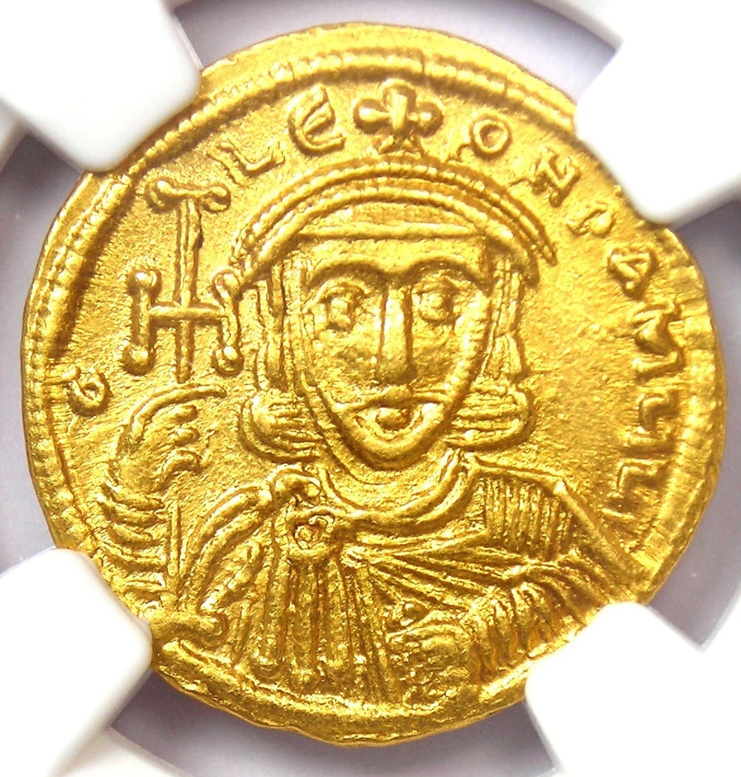 CONSTANTINE V AV SOLIDUS 740-775 AD: Constantine V AV Solidus 740-775 AD Composition: Gold Year: None Denomination: Solidus Fineness: None Country of Origin: None Accessories: None Accessories Notice: When purchasing pre-owne
