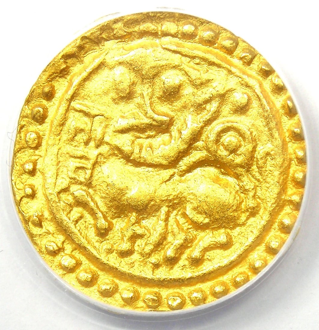 1186-1216 INDIA GOA GOLD PAGODA JAYAKESHI III: 1186-1216 India Goa Gold Pagoda Jayakeshi III Composition: Gold Year: 1186-1216 Denomination: None Fineness: None Country of Origin: India Accessories: None Accessories Notice: When purcha