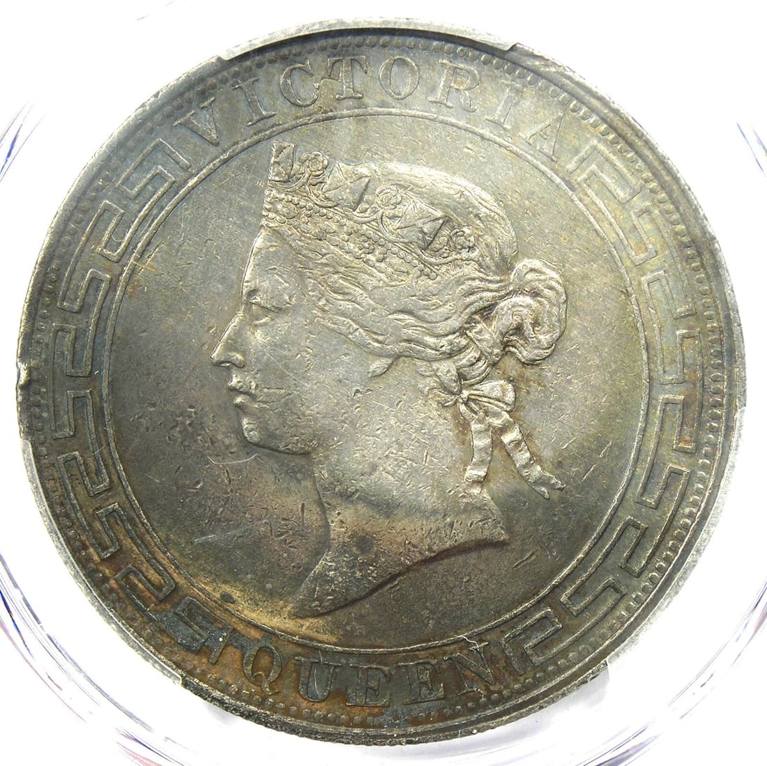 1867 CHINA HONG KONG VICTORIA DOLLAR COIN $1: 1867 China Hong Kong Victoria Dollar Coin $1 Composition: None Year: 1867 Denomination: $1 Fineness: None Country of Origin: China Accessories: None Accessories Notice: When purchasing pre