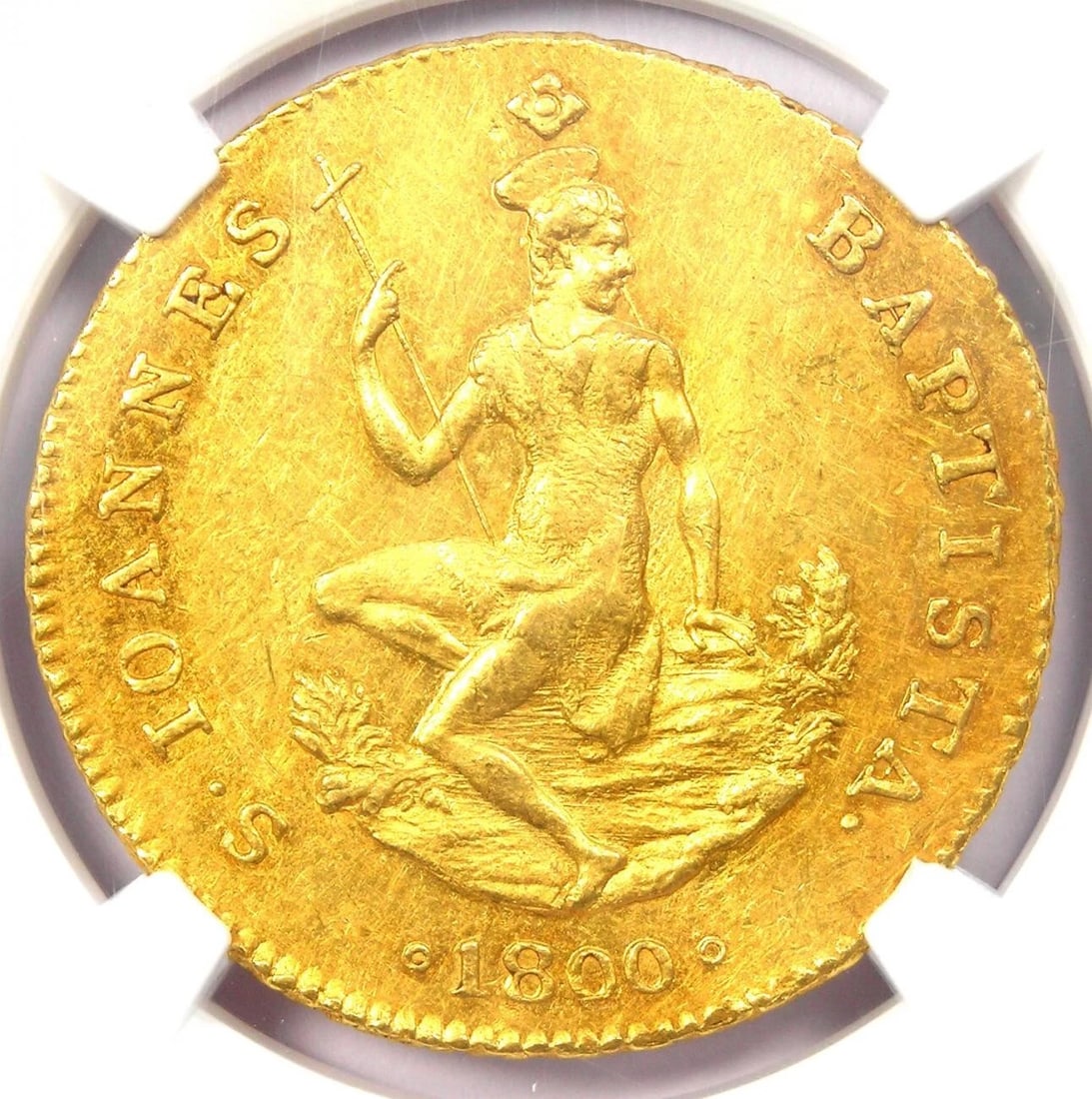 1800 ITALY TUSCANY RUSPONE GOLD 3 ZECCHINI 3Z (1 of 4)