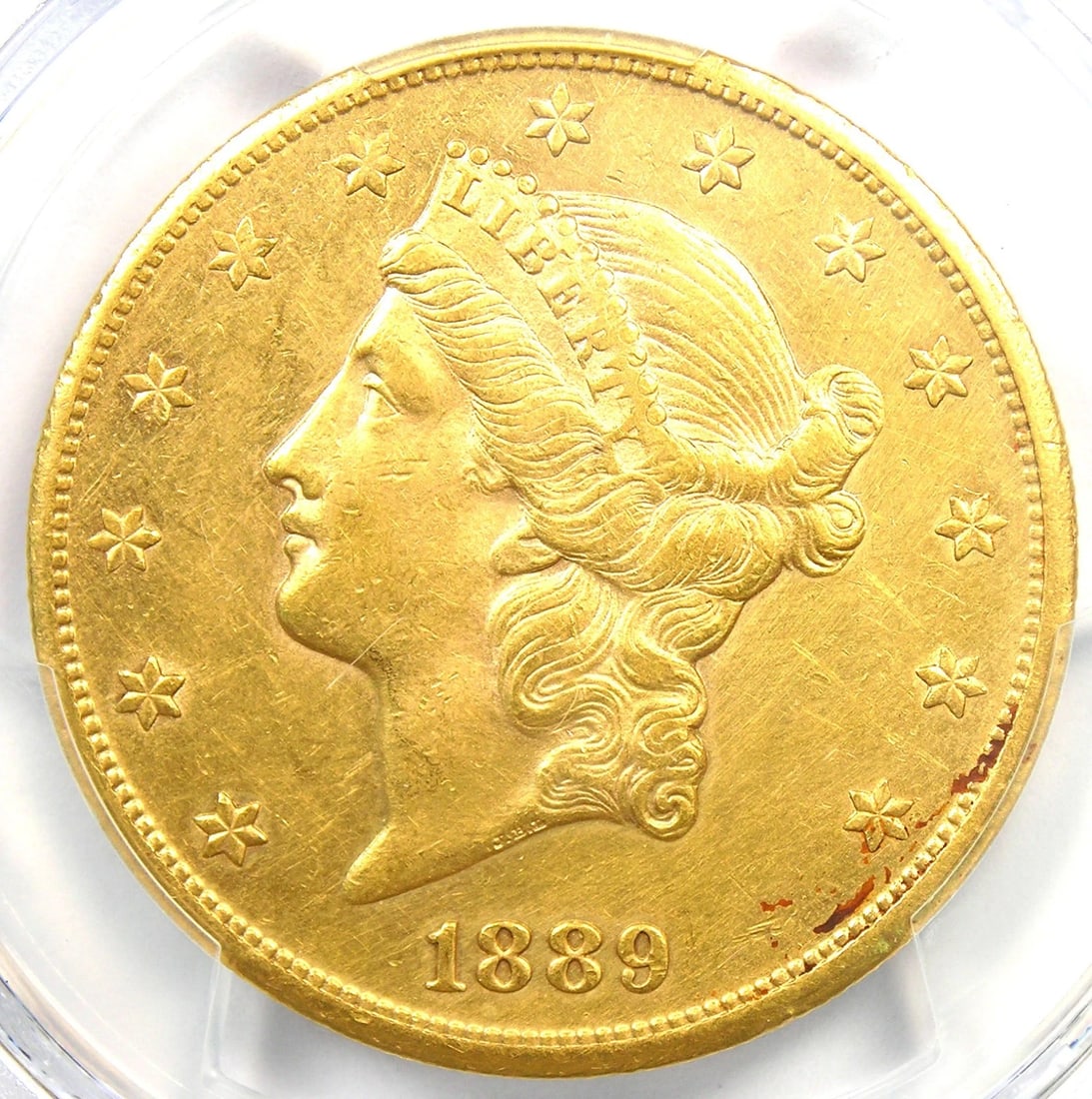 1889-CC LIBERTY GOLD DOUBLE EAGLE $20 CARSON CITY COIN: 1889-CC Liberty Gold Double Eagle $20 Carson City Coin Composition: Gold Year: 1889 Denomination: $20 Fineness: None Country of Origin: United States Accessories: None Accessories Notice: