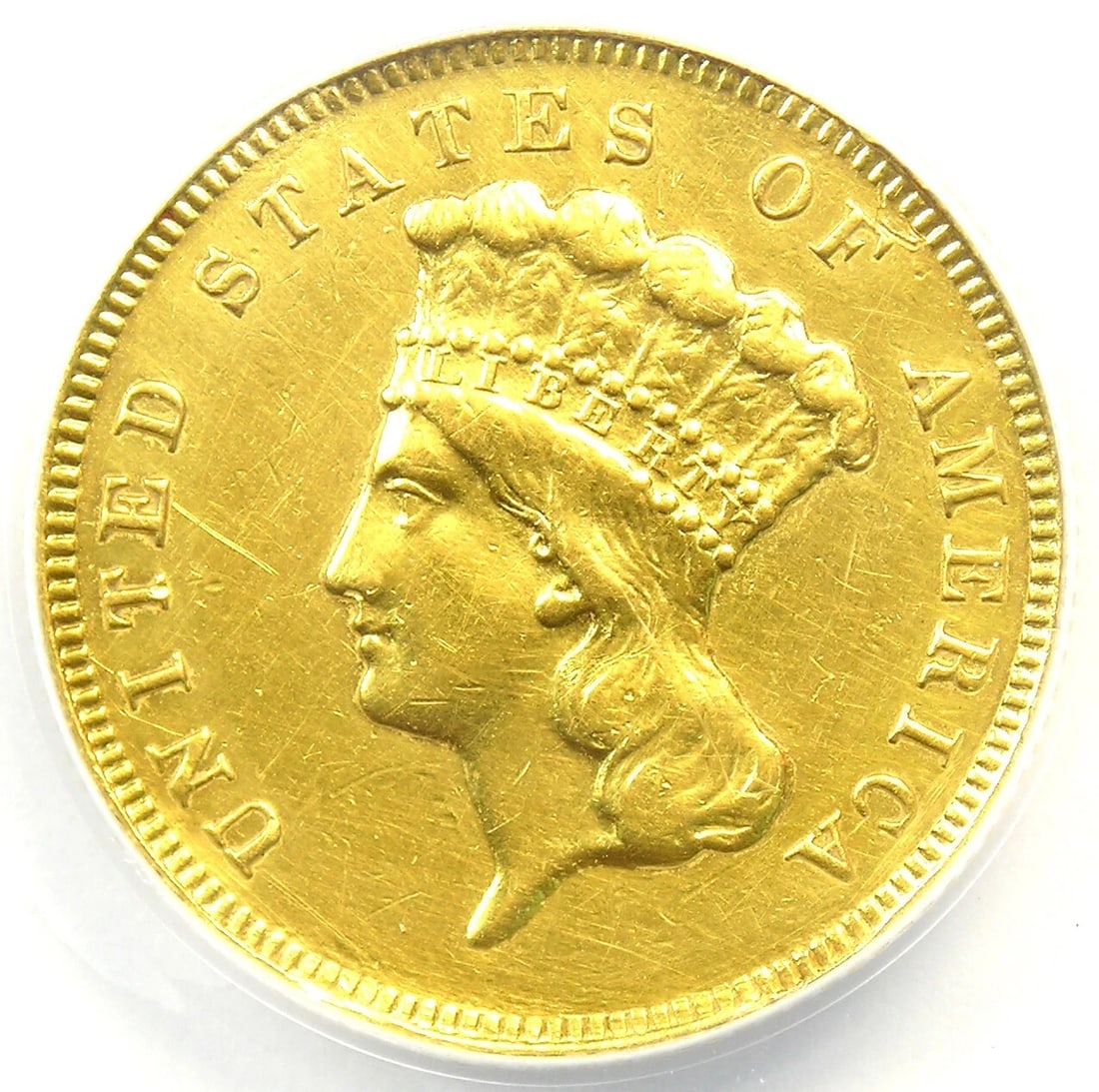 1881 THREE DOLLAR INDIAN GOLD COIN $3: 1881 Three Dollar Indian Gold Coin $3 Composition: Gold Year: 1881 Denomination: $3 Fineness: None Country of Origin: United States Accessories: None Accessories Notice: When purchasing pr
