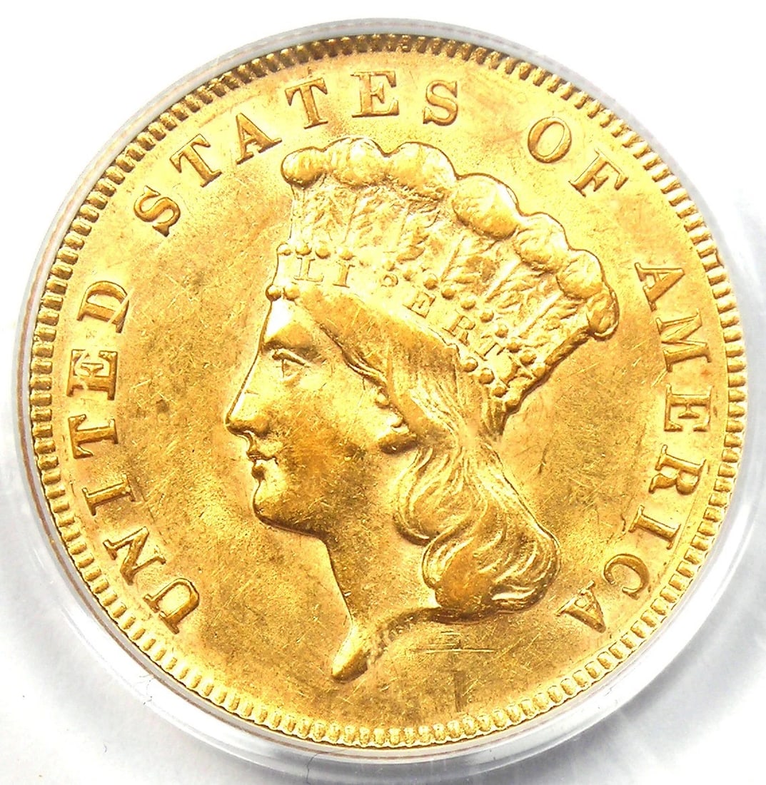 1878 THREE DOLLAR INDIAN GOLD COIN $3: 1878 Three Dollar Indian Gold Coin $3 Composition: Gold Year: 1878 Denomination: $3 Fineness: 0.9 Country of Origin: United States Accessories: None Accessories Notice: When purchasing pre
