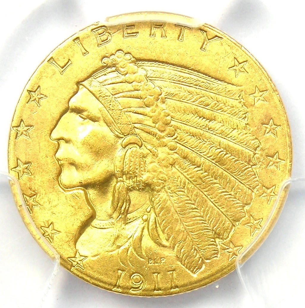 1911 INDIAN GOLD QUARTER EAGLE $2.50 COIN: 1911 Indian Gold Quarter Eagle $2.50 Coin Composition: Gold Year: 1911 Denomination: $2.50 Fineness: 0.9 Country of Origin: United States Accessories: None Accessories Notice: When purchas