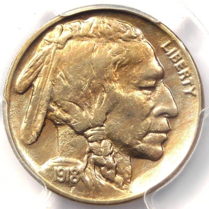 1918 2 FEATHERS BUFFALO NICKEL 5C: 1918 2 Feathers Buffalo Nickel 5C Composition: Nickel Year: 1918 Denomination: 5C Fineness: None Country of Origin: None Accessories: None Accessories Notice: When purchasing pre-owned goo